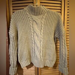 🔴 SHEIN | M | Pullover | High Neck Tan Sweater